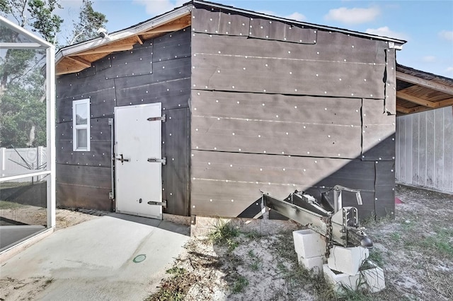 view of outbuilding