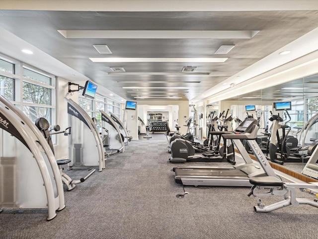 view of exercise room