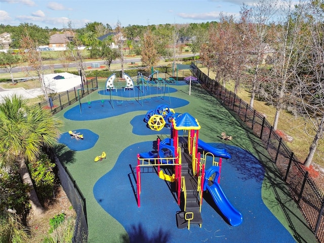 view of community featuring a playground