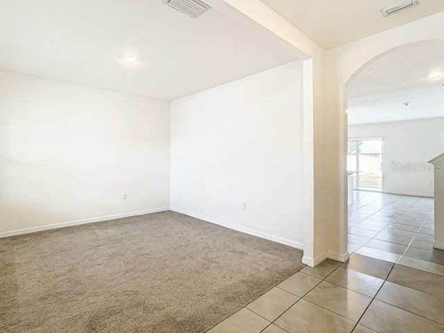 view of carpeted empty room