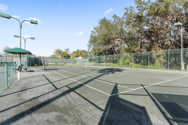 view of tennis court