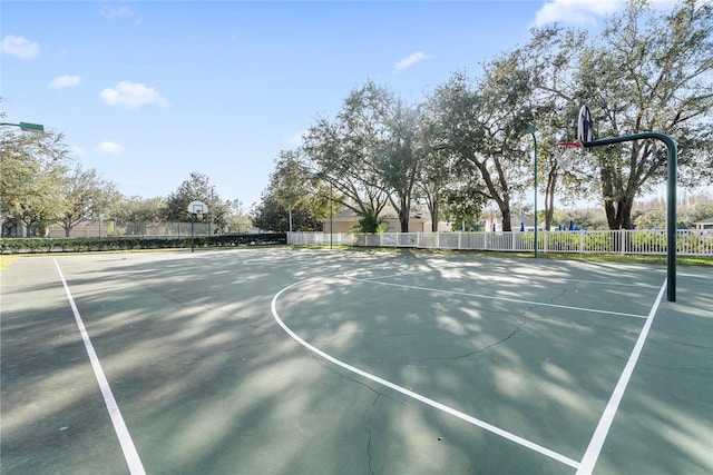 view of sport court