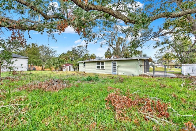 view of back of property