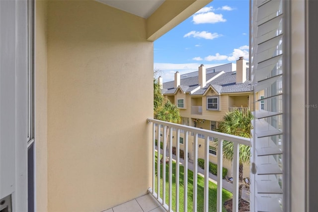 view of balcony