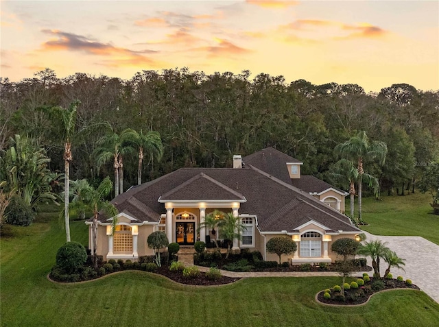 2914 Shipston Ave, New Port Richey, FL 34655 - view of front of house with a lawn