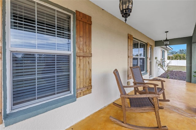 view of patio / terrace featuring covered porch