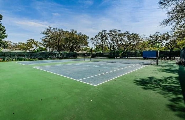 view of tennis court