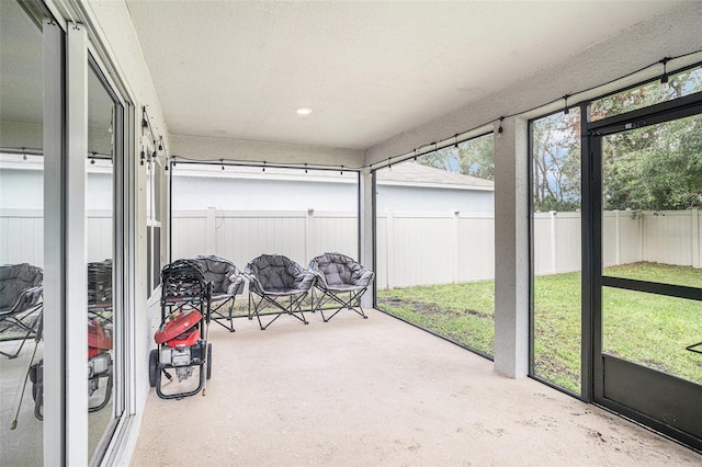 view of sunroom / solarium