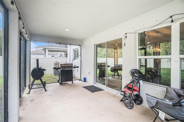 view of sunroom / solarium