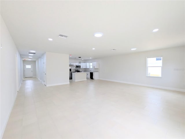 view of unfurnished living room