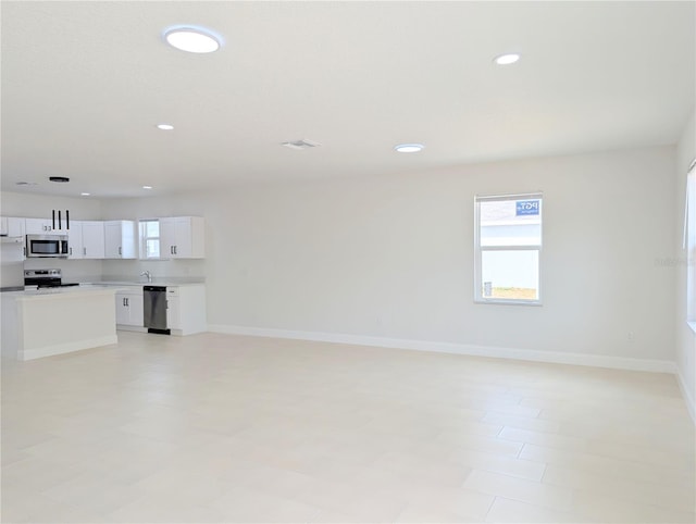 view of unfurnished living room