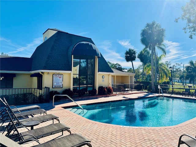 view of pool with a patio area