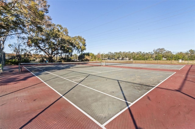 view of sport court