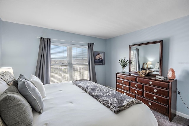 bedroom featuring carpet flooring