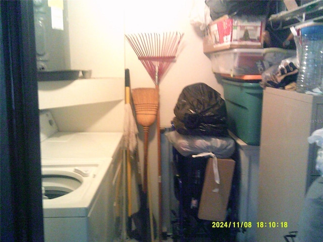 laundry area featuring separate washer and dryer