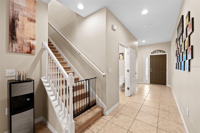 view of tiled entryway