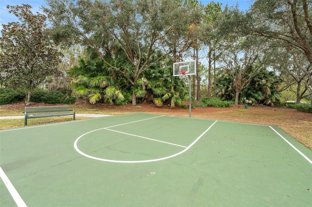 view of sport court