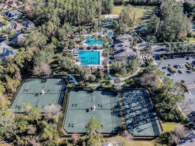 birds eye view of property