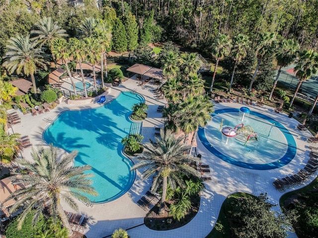 birds eye view of property