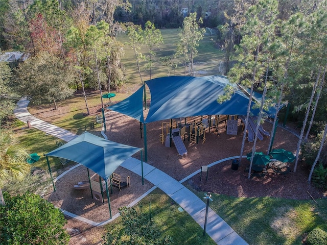 view of jungle gym