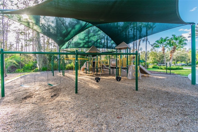 view of jungle gym