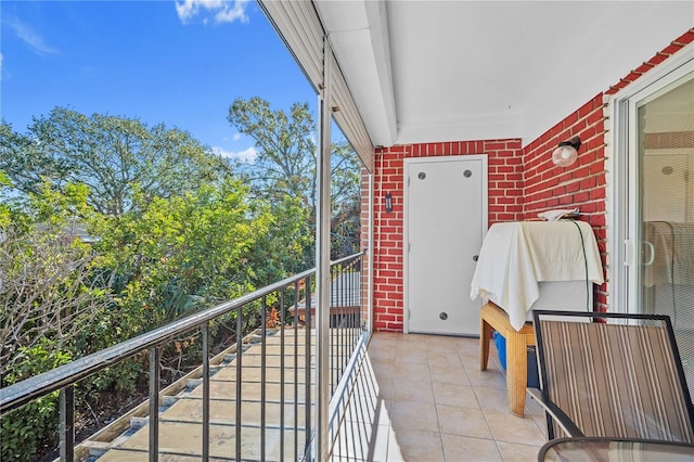 view of balcony