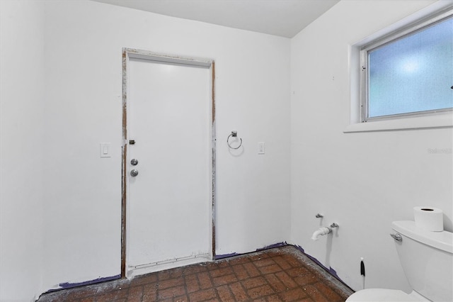 interior space with toilet