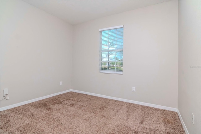 view of carpeted empty room