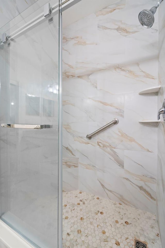 bathroom with walk in shower