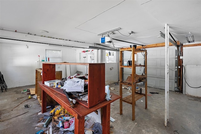 view of basement