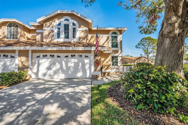 view of front of home featuring a garage