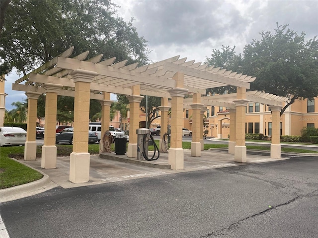 view of community with a pergola