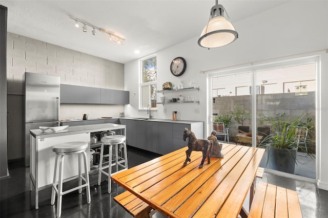 dining area featuring a wealth of natural light