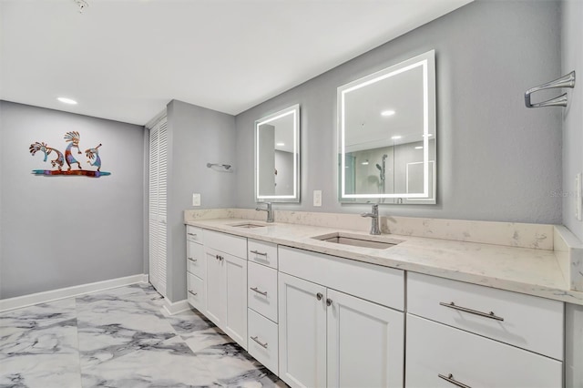 bathroom with vanity