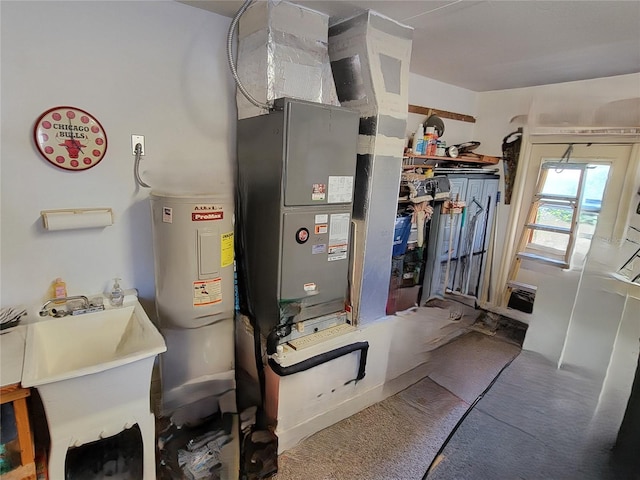 utility room with sink