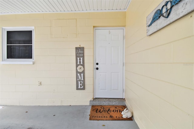 view of entrance to property