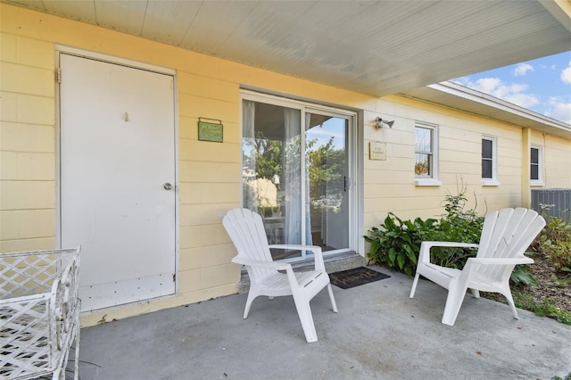 view of patio featuring cooling unit