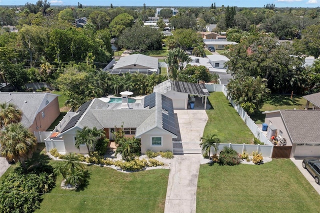 birds eye view of property