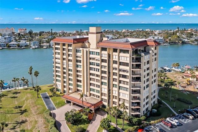 700 Island Way Unit 704, Clearwater Beach, FL 33767 - birds eye view of property featuring a water view
