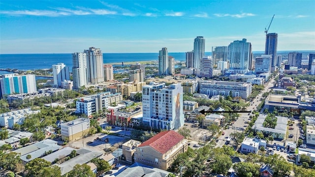 view of city featuring a water view