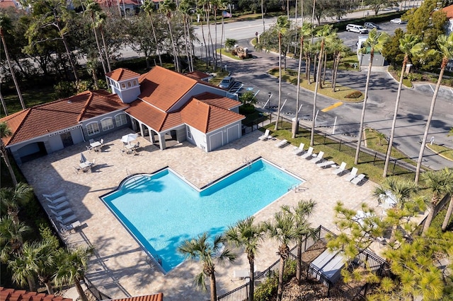 birds eye view of property