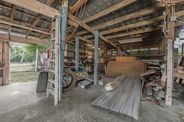 view of horse barn