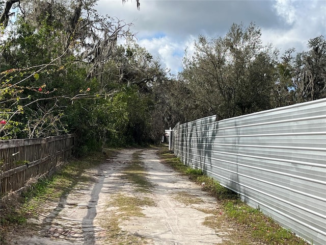 view of road