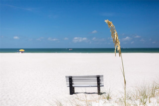 water view featuring a beach view