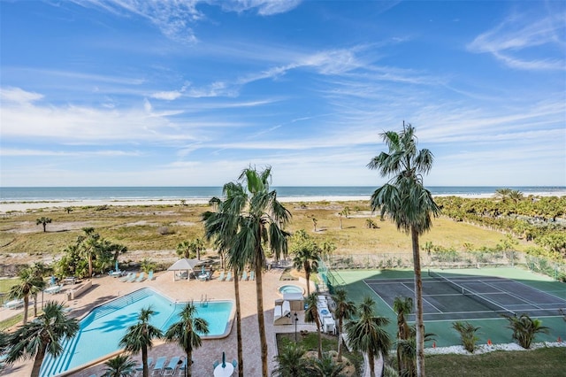 1230 Gulf Blvd Unit 604, Clearwater Beach, FL 33767 - water view with fence