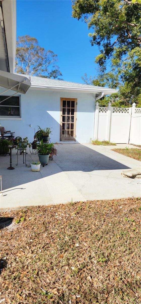 exterior space with a patio area