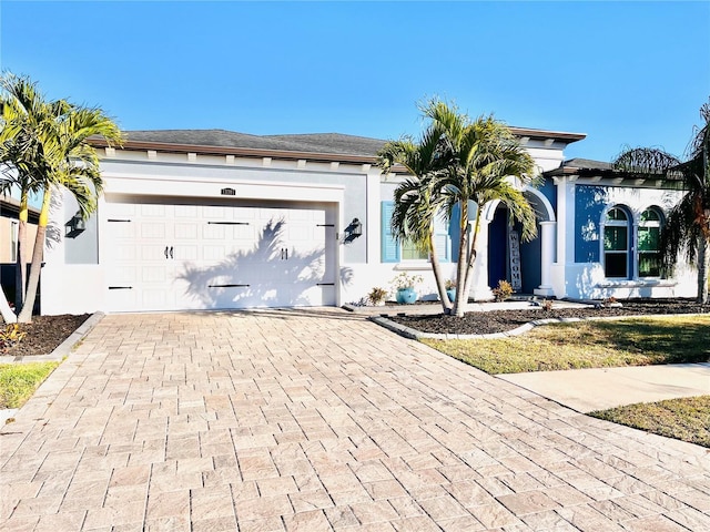 view of front of house featuring a garage