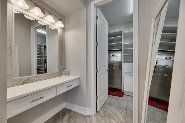 bathroom with vanity