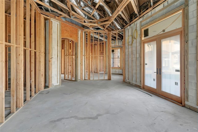 misc room featuring french doors