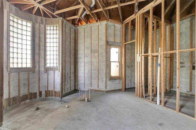 misc room featuring concrete flooring